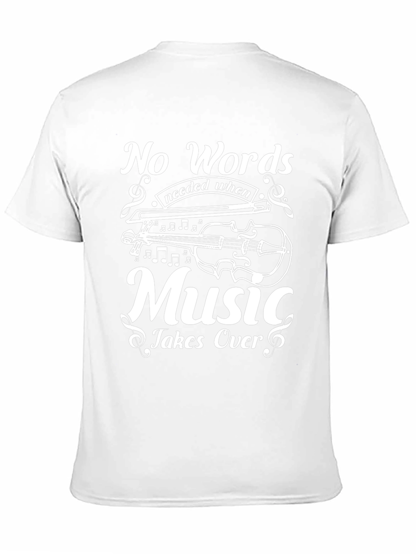 No Words Needed Music T-Shirt - Black