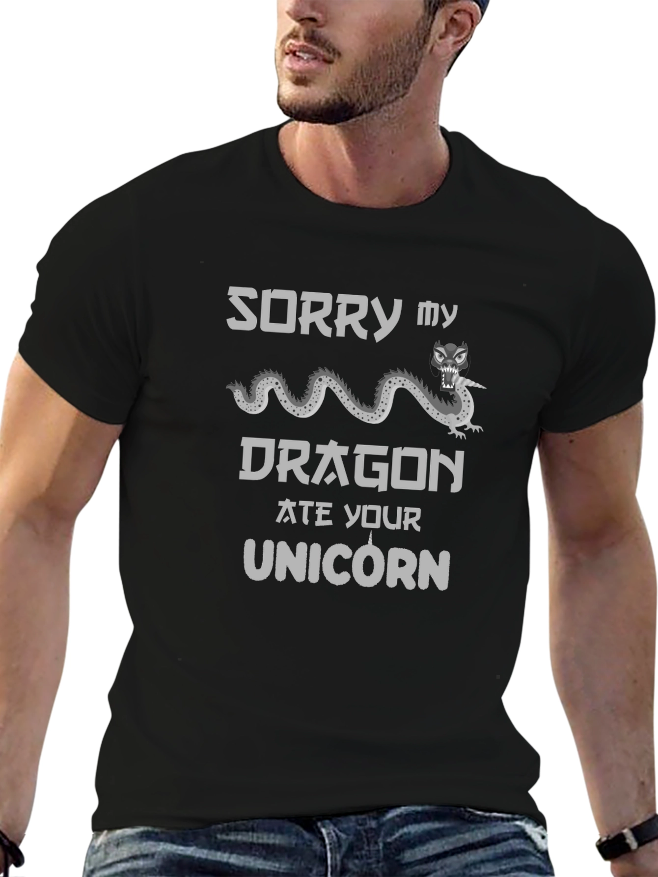 Dragon Ate Your Unicorn Graphic T-Shirt
