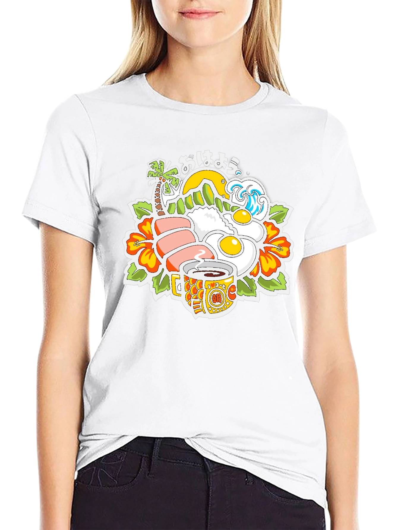 Hawaiian Breakfast T-Shirt Aloha Shirt Island Style