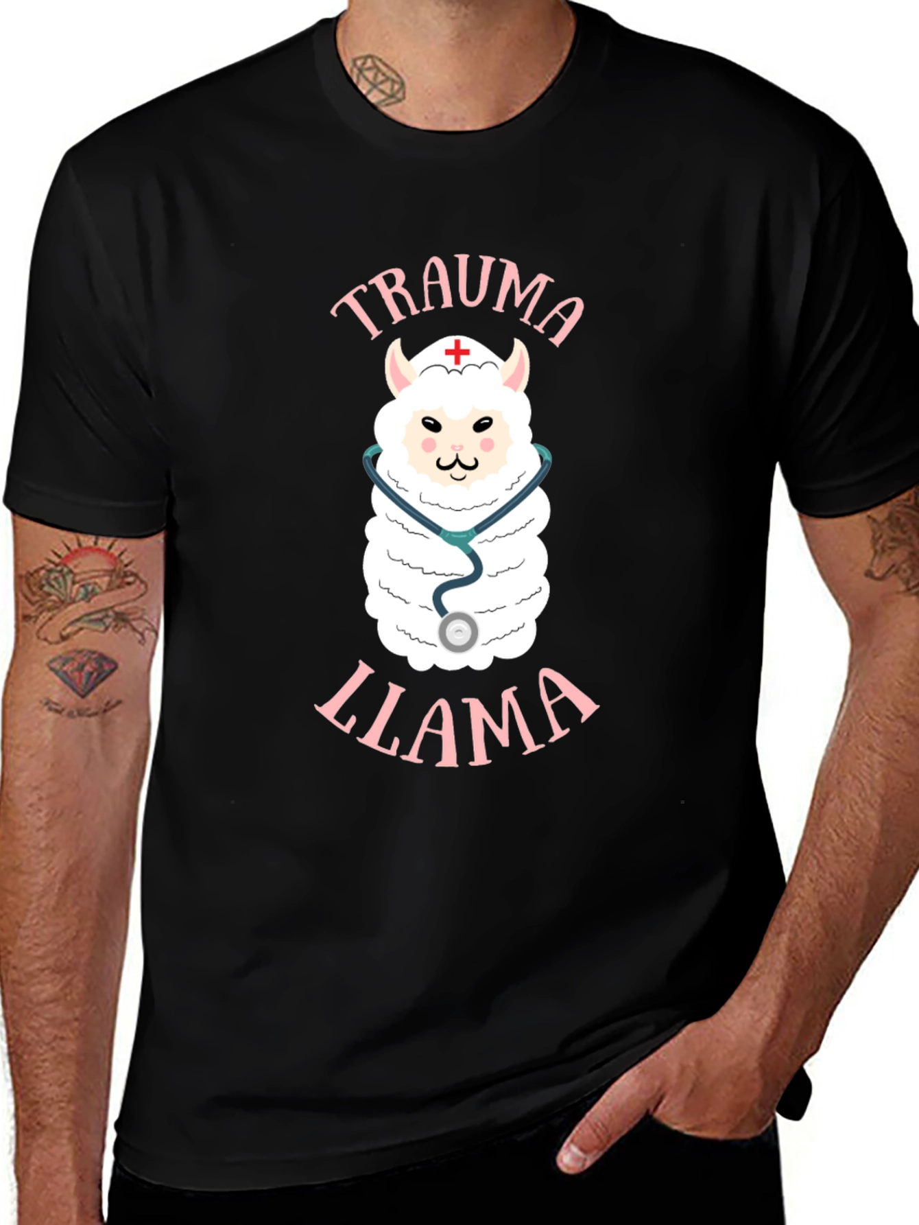 Trauma Llama T-Shirt - Nurse Alpaca Tee