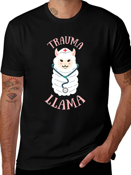 Trauma Llama T-Shirt - Nurse Alpaca Tee