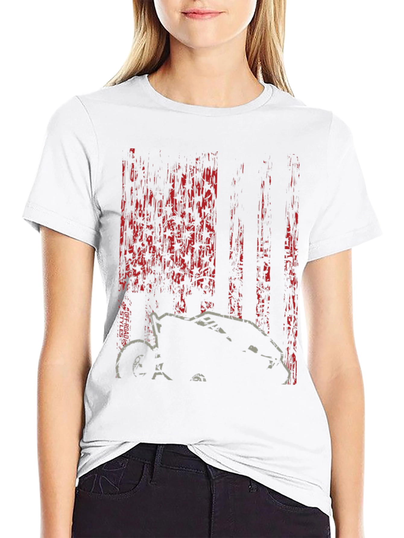 Off-Road Styles Black Graphic T-Shirt