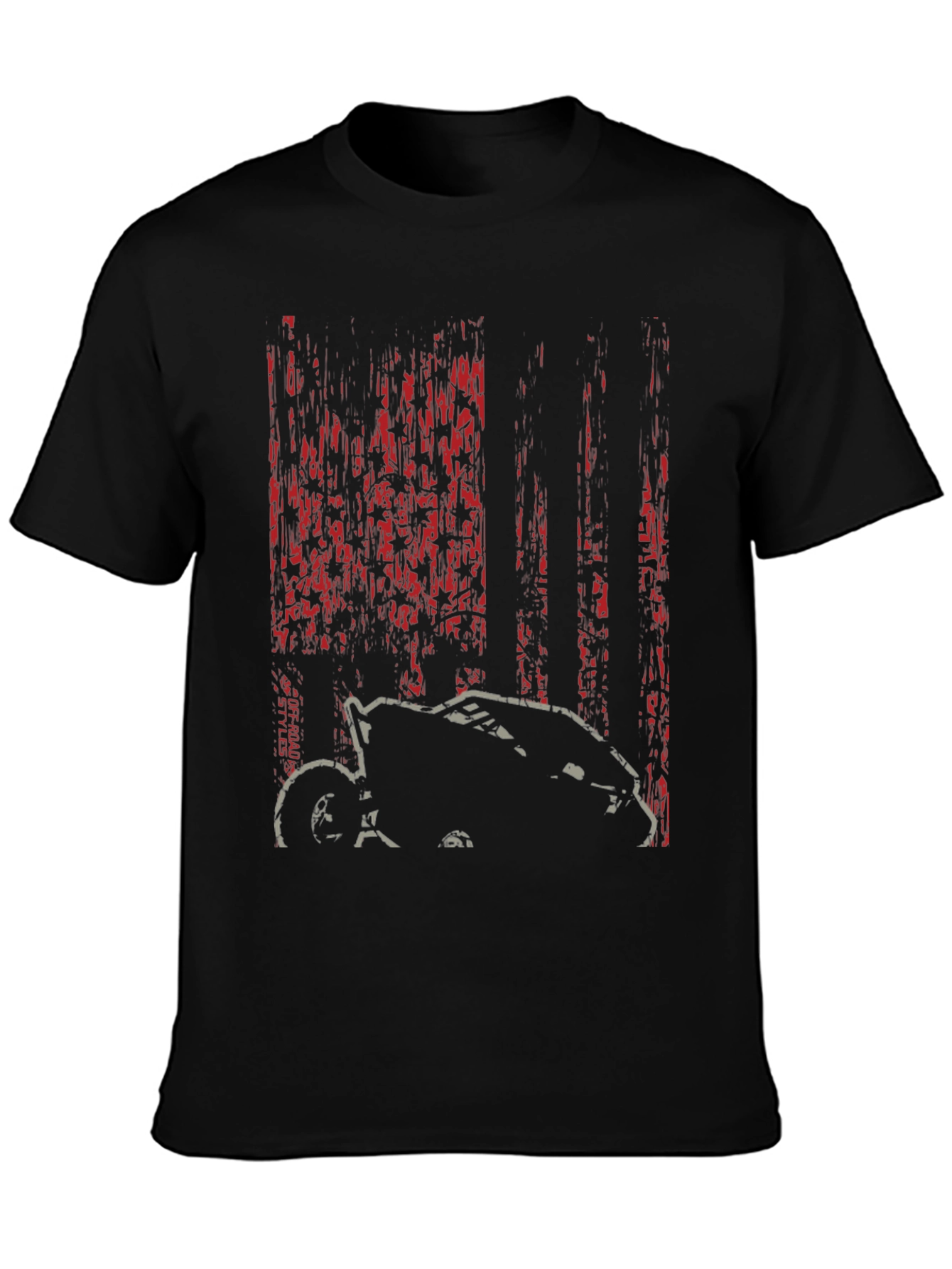 Off-Road Styles Black Graphic T-Shirt