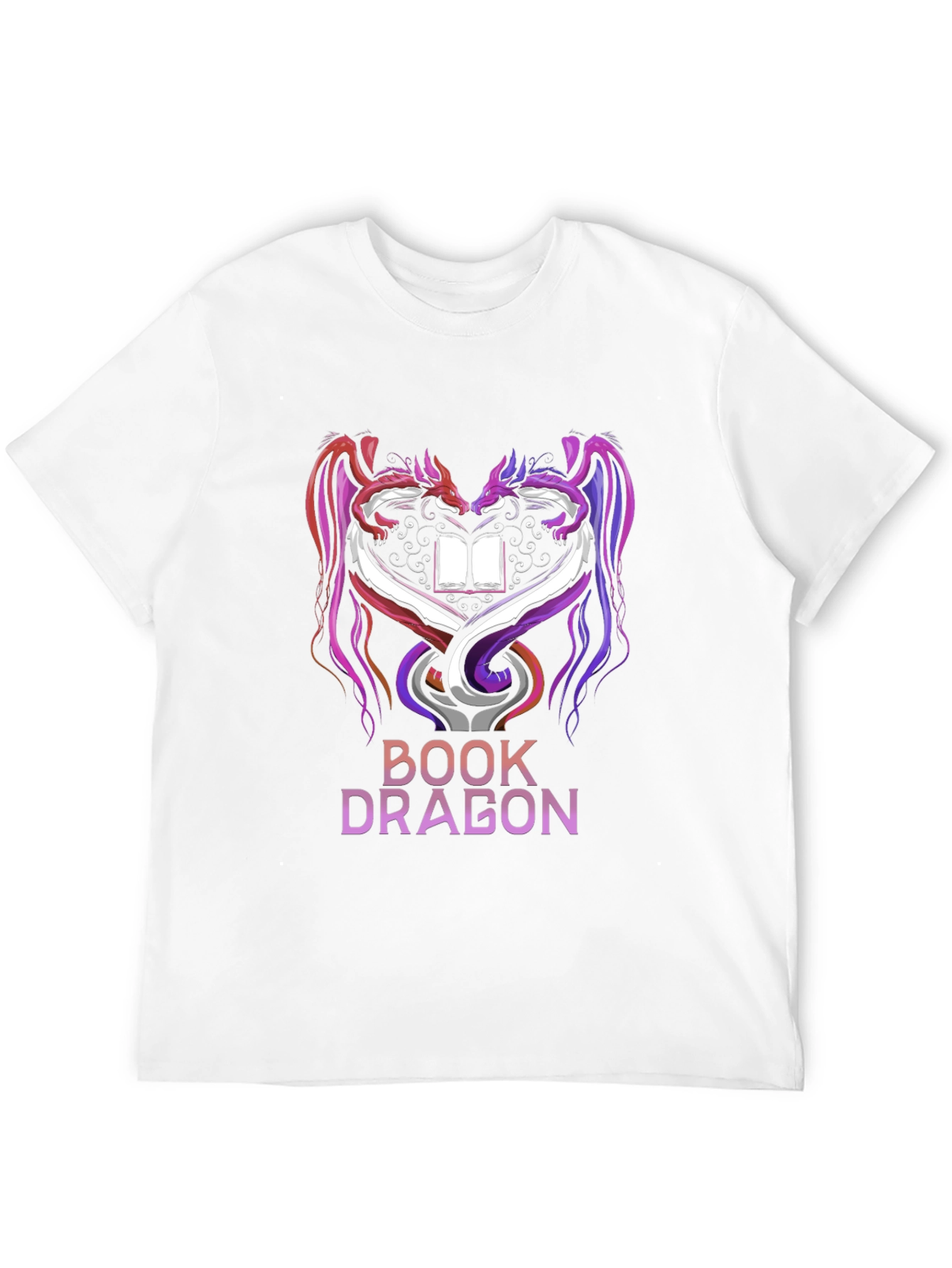 Book Dragon Graphic Tee - Fantasy Lover T-Shirt