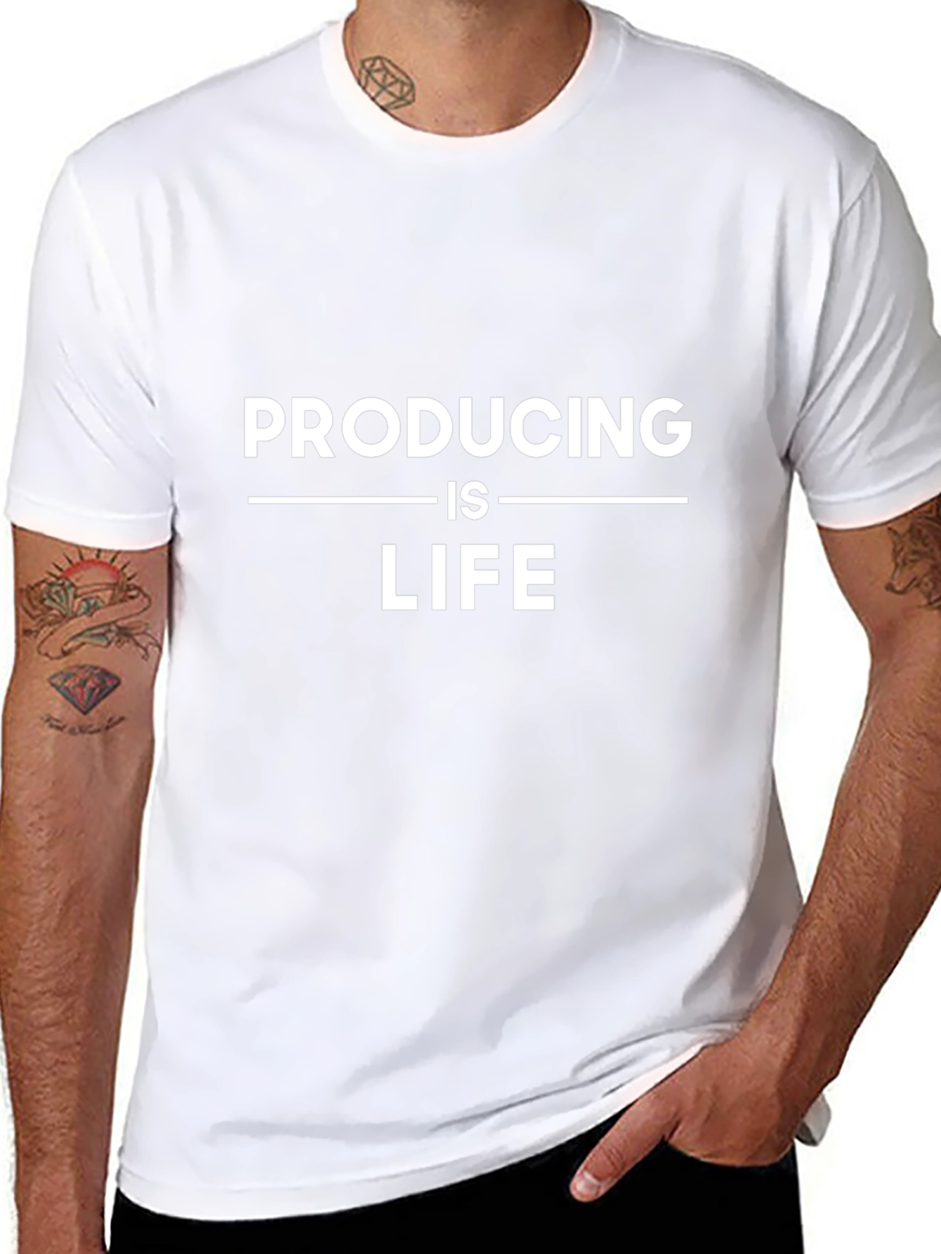 Producing is Life Graphic Tee - Black