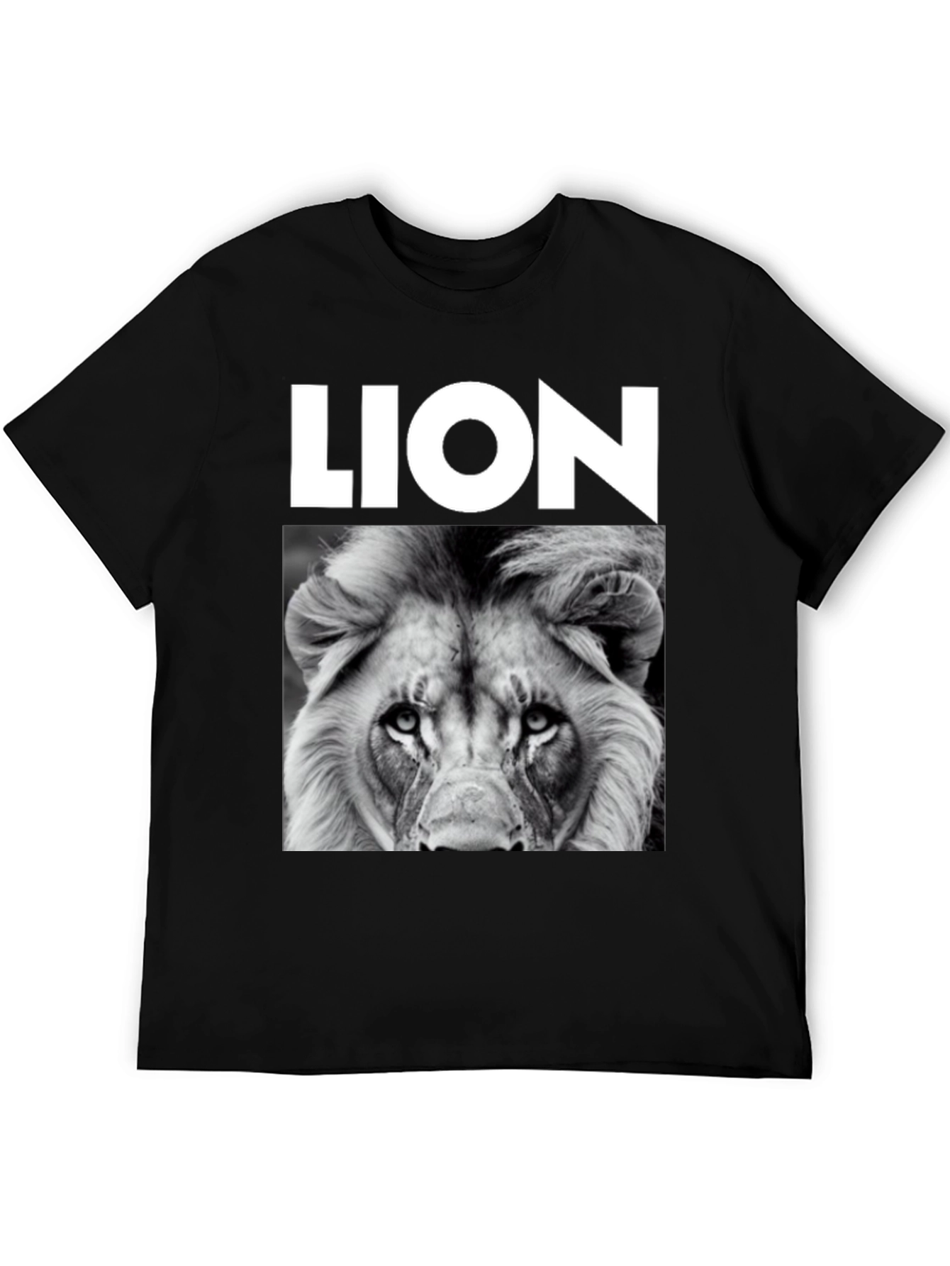 Lion Graphic Print T-Shirt