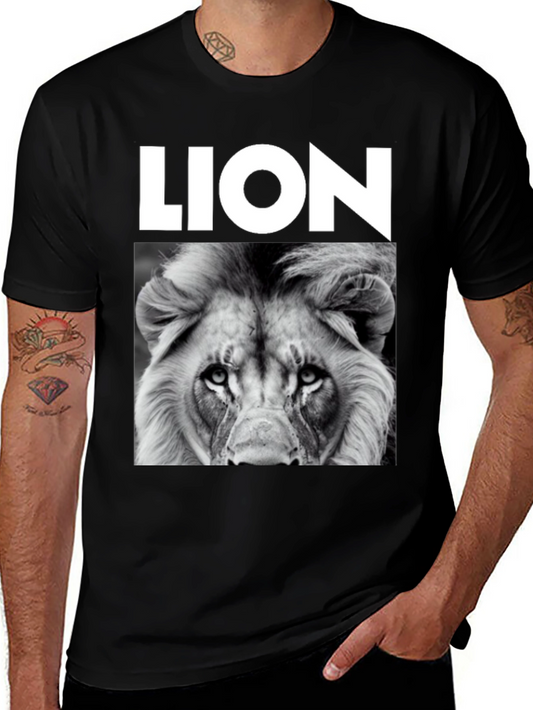 Lion Graphic Print T-Shirt