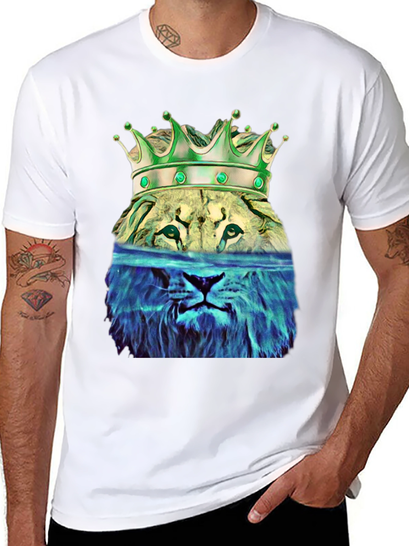 Lion King Graphic Tee - Stylish Mens Black T-Shirt