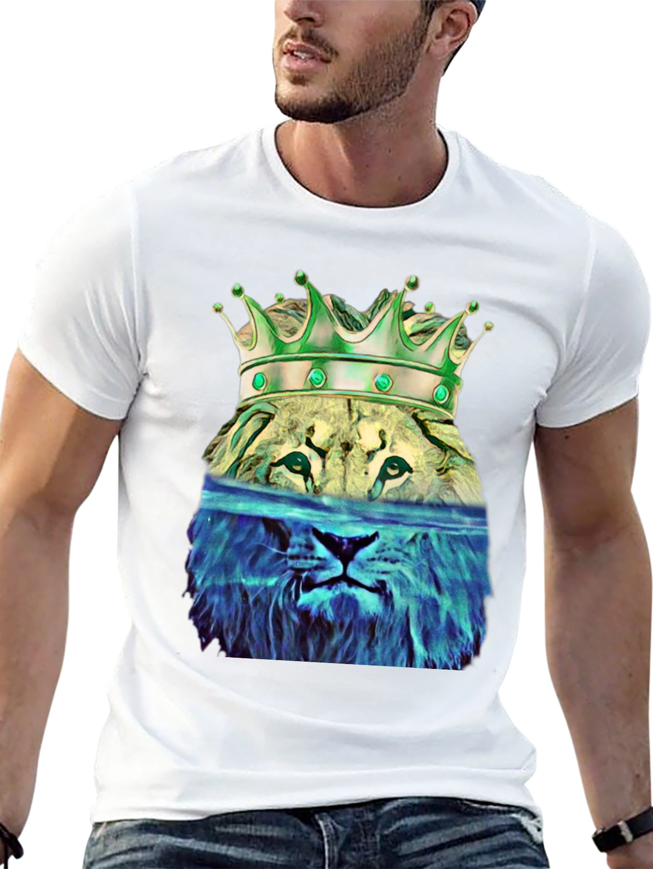 Lion King Graphic Tee - Stylish Mens Black T-Shirt