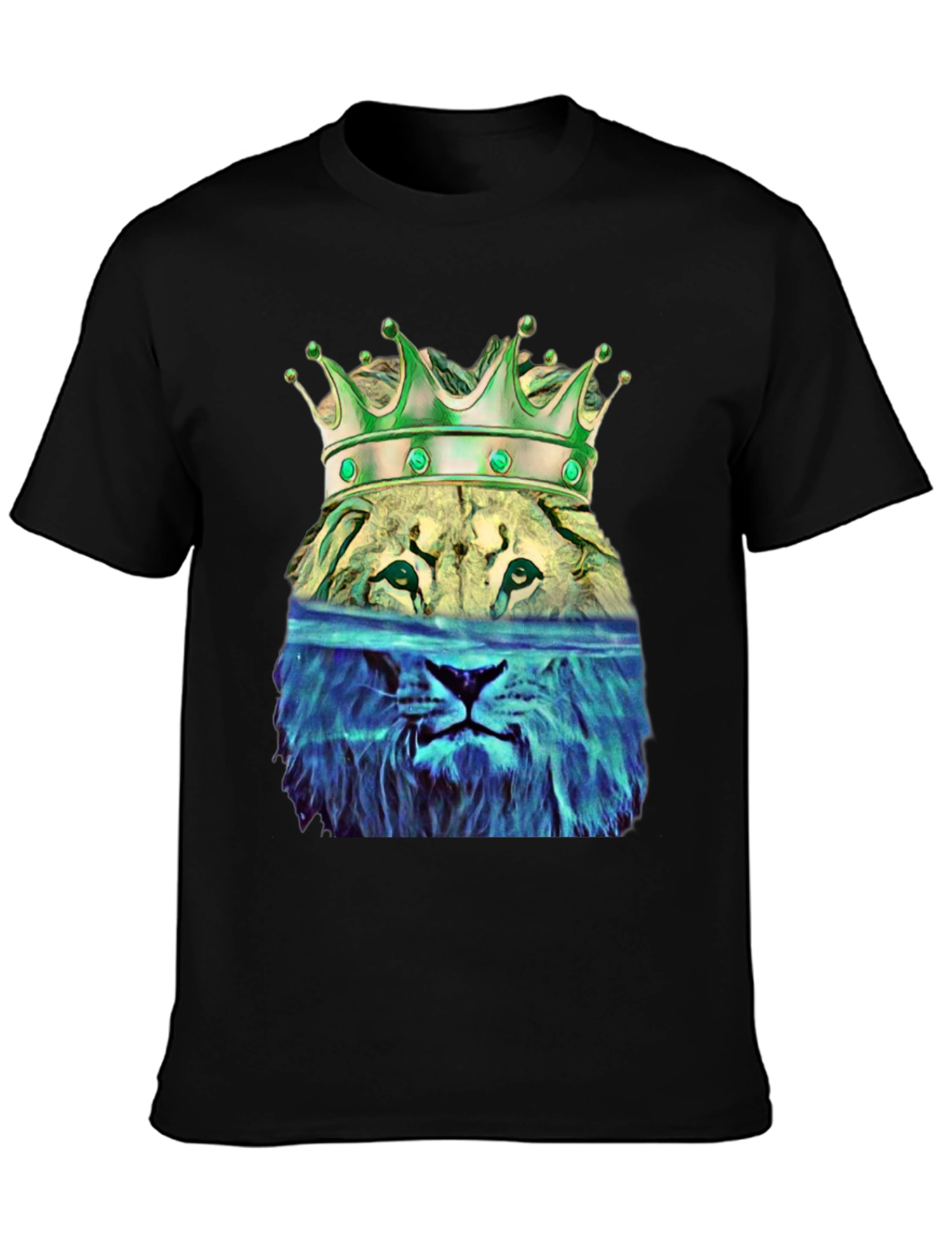 Lion King Graphic Tee - Stylish Mens Black T-Shirt