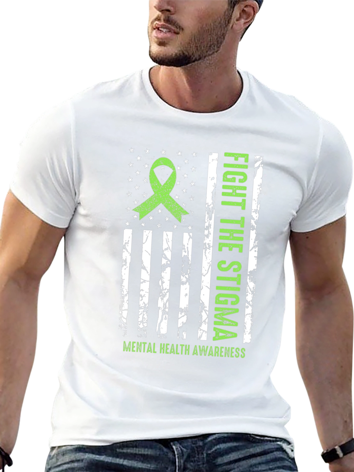 Fight Stigma Mental Health Awareness T-Shirt