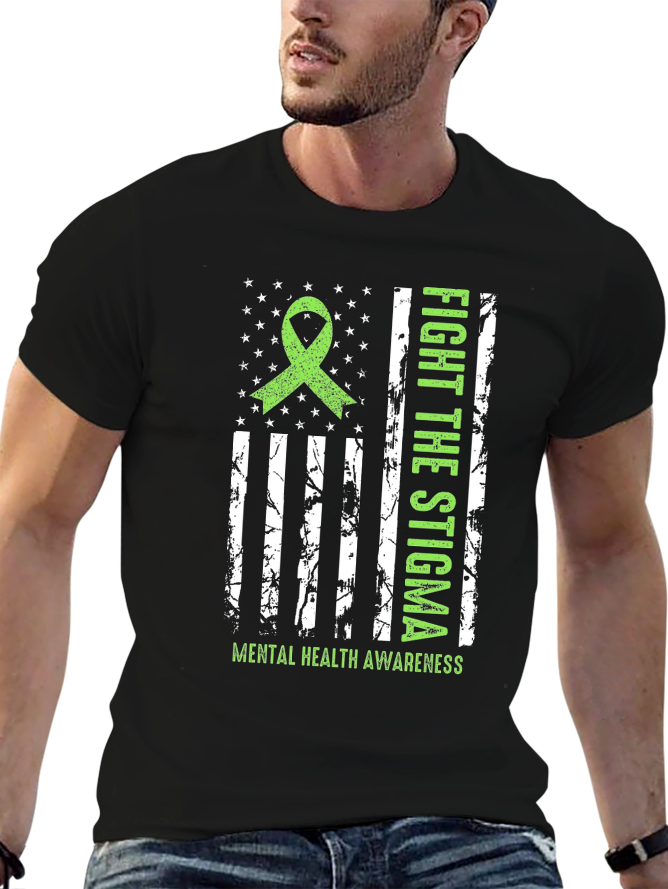 Fight Stigma Mental Health Awareness T-Shirt