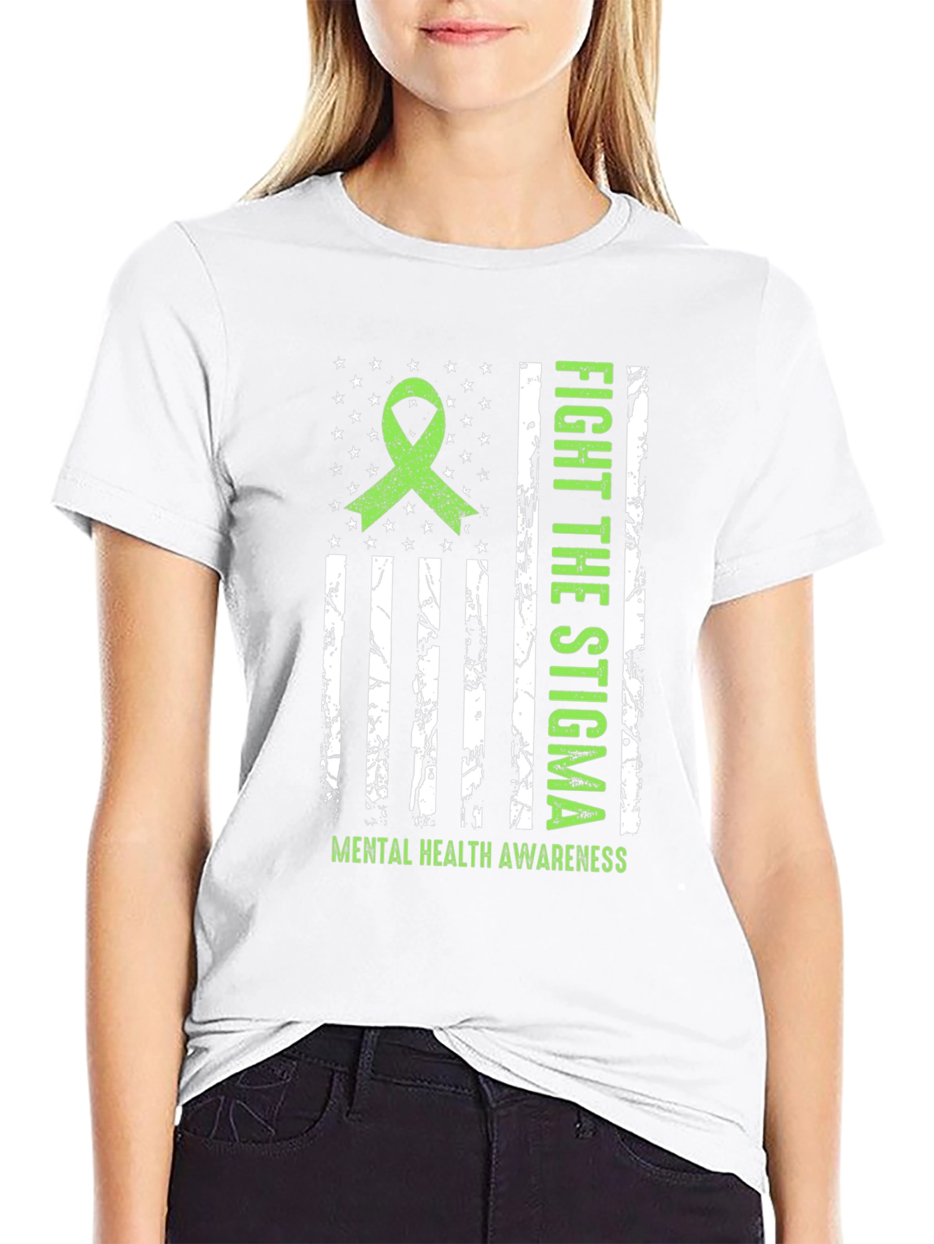 Fight Stigma Mental Health Awareness T-Shirt