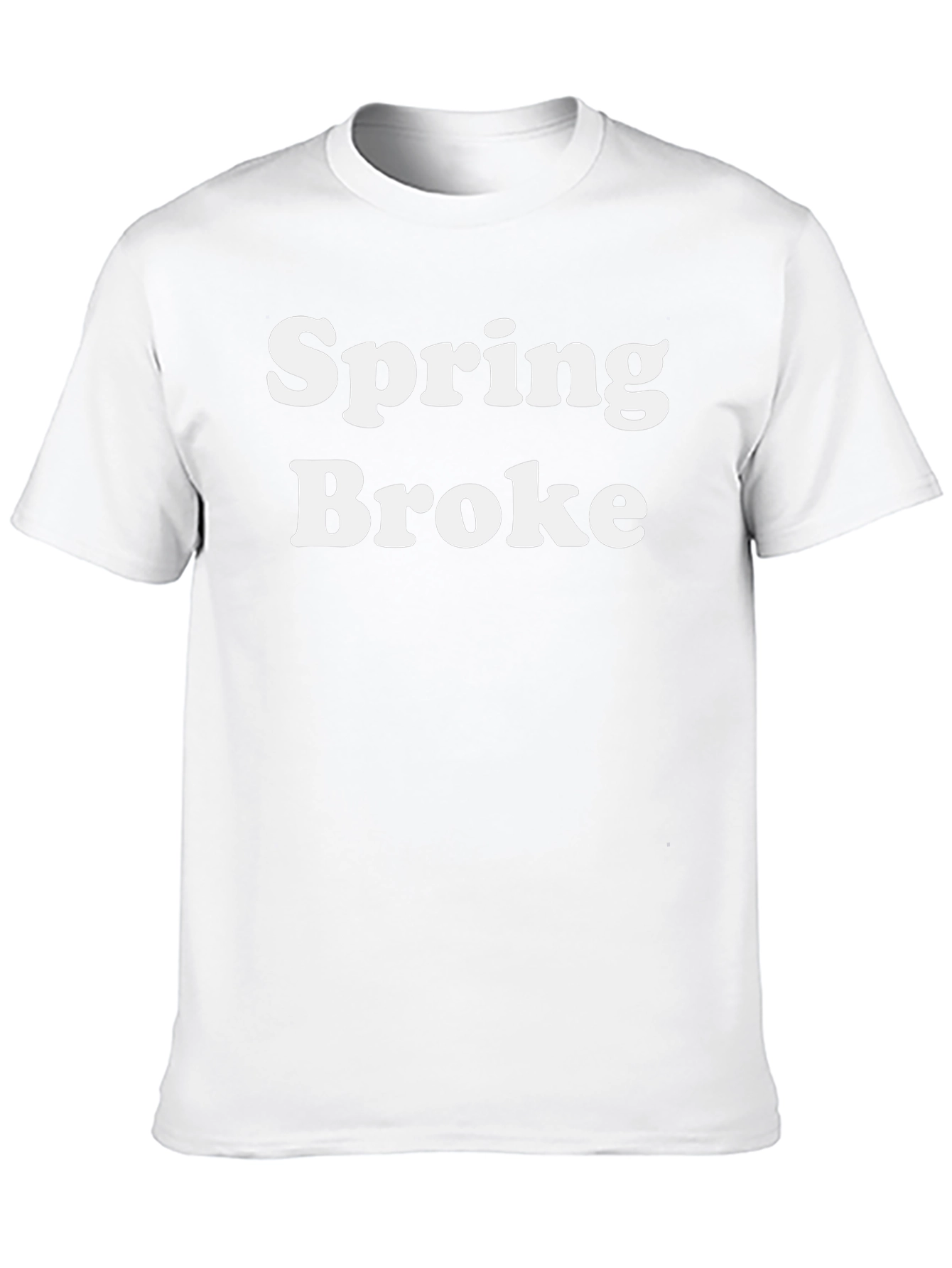 Spring Broke Black Graphic T-Shirt