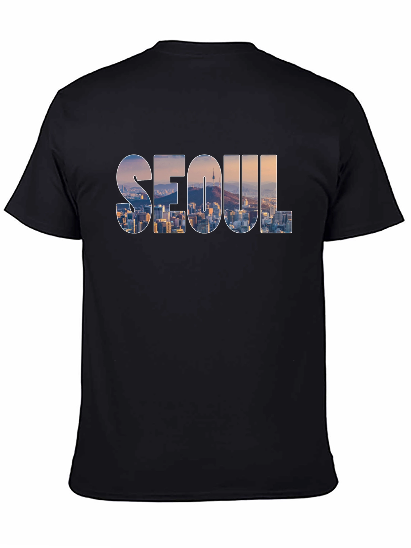 Seoul Skyline Graphic T-Shirt