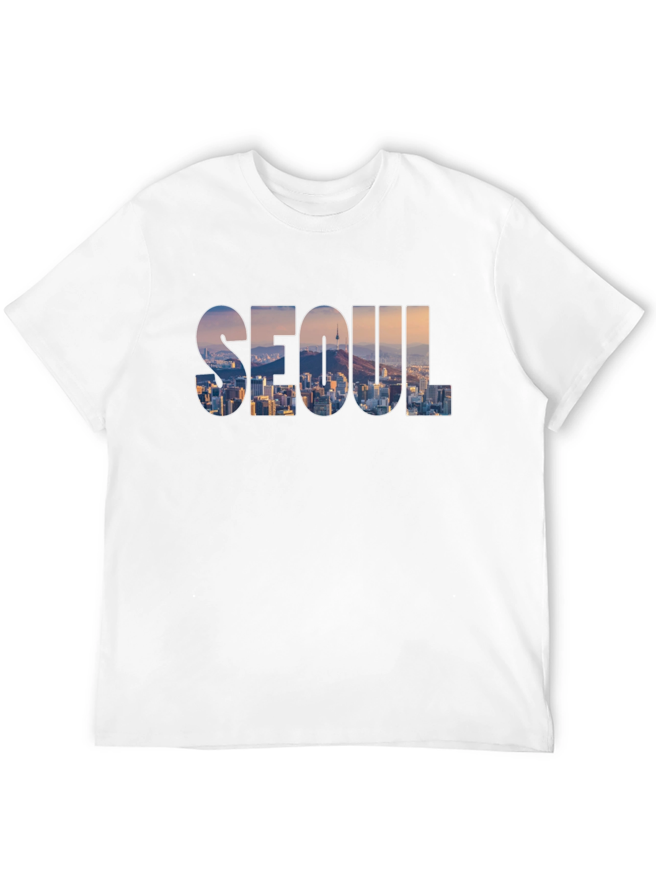 Seoul Skyline Graphic T-Shirt
