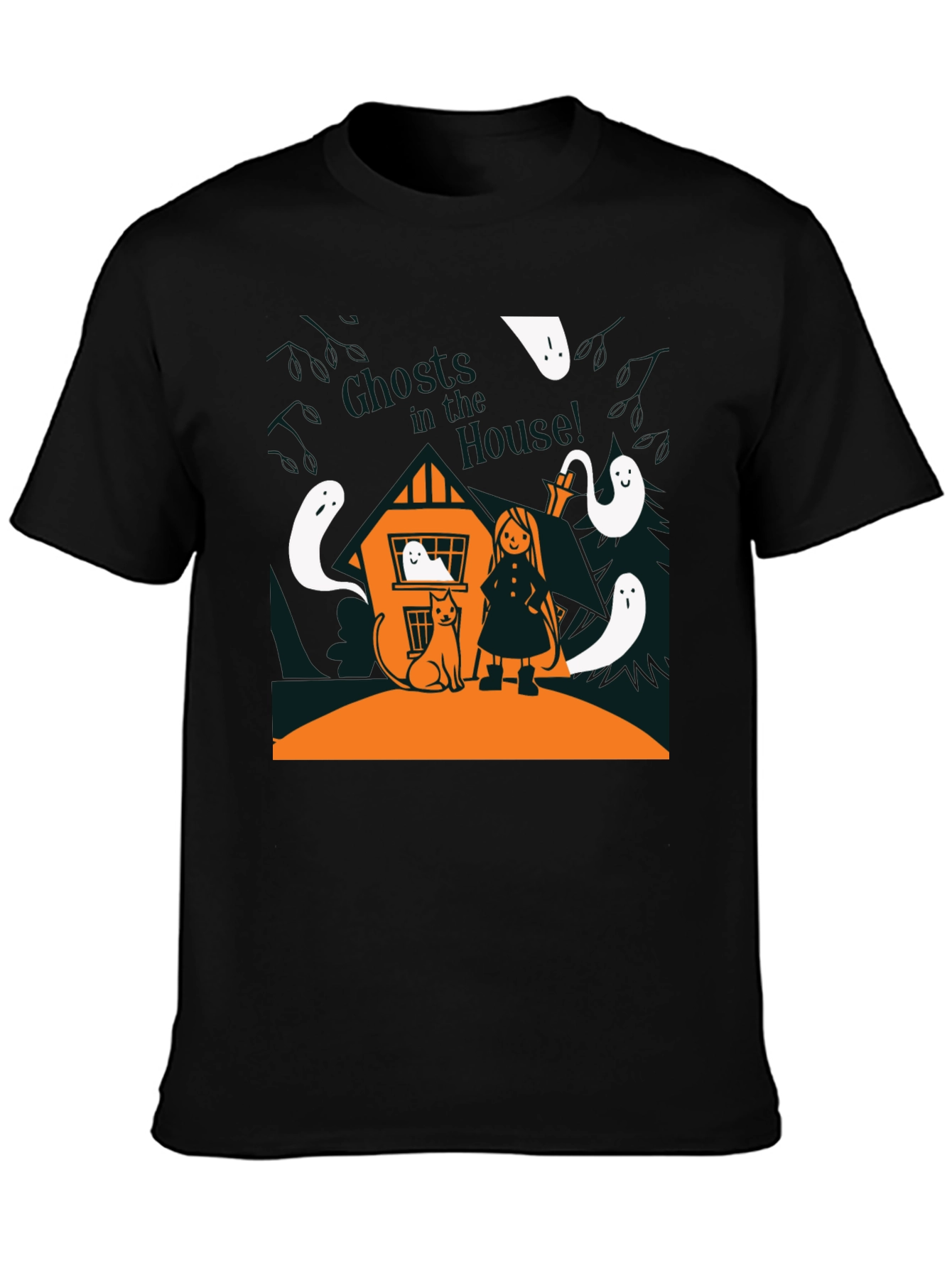 Ghost House Halloween T-Shirt
