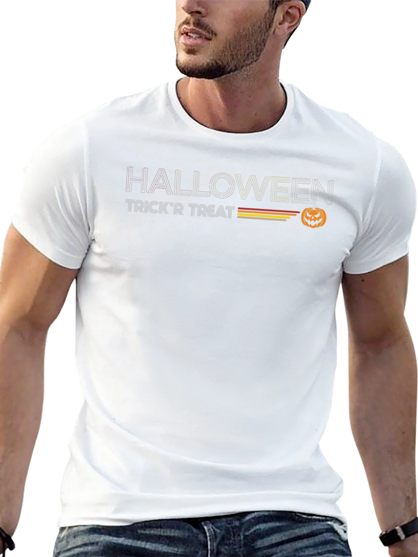Halloween Trick r Treat Retro Style Graphic T-Shirt