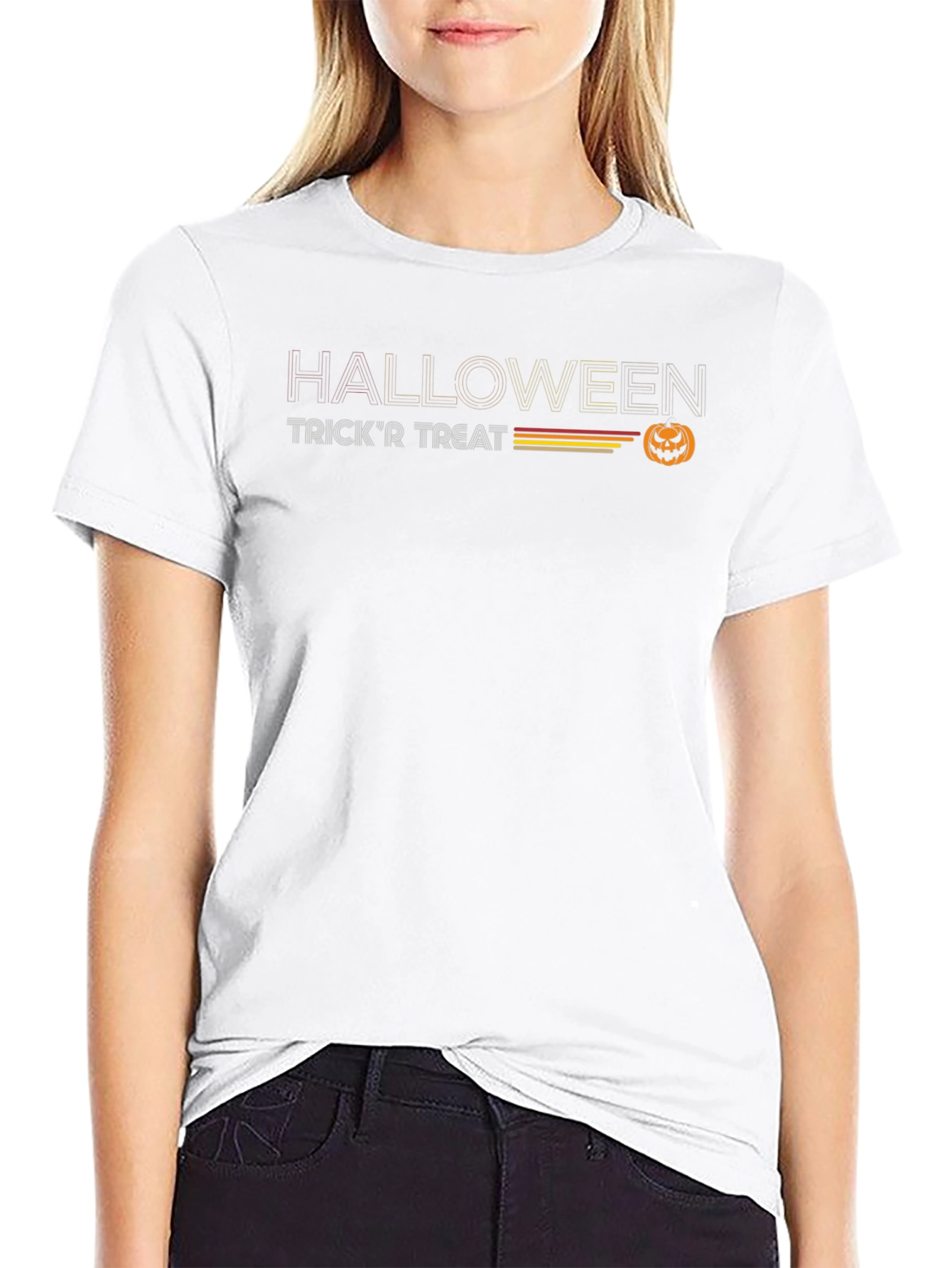 Halloween Trick r Treat Retro Style Graphic T-Shirt