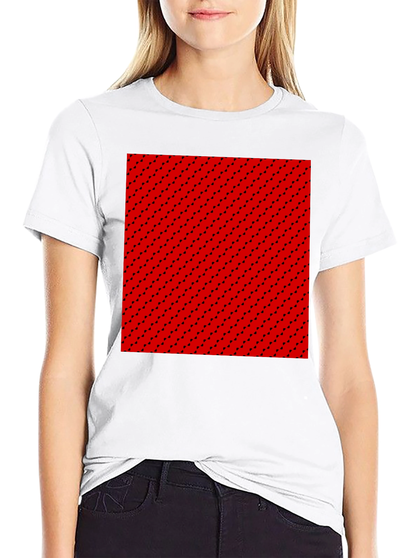 Red Patterned Tee