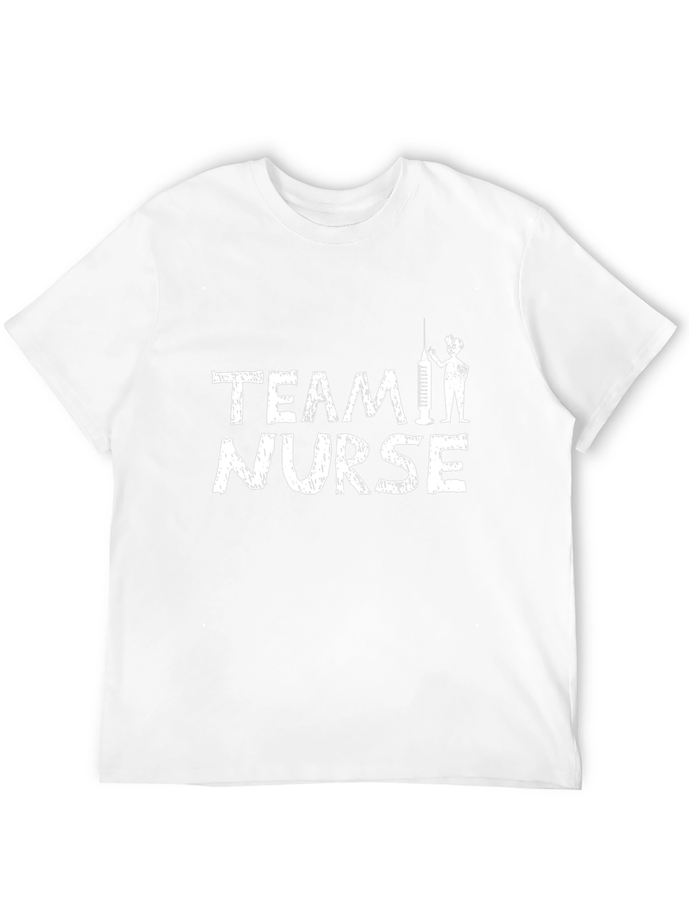 Team Nurse Graphic Tee - Black Cotton T-Shirt