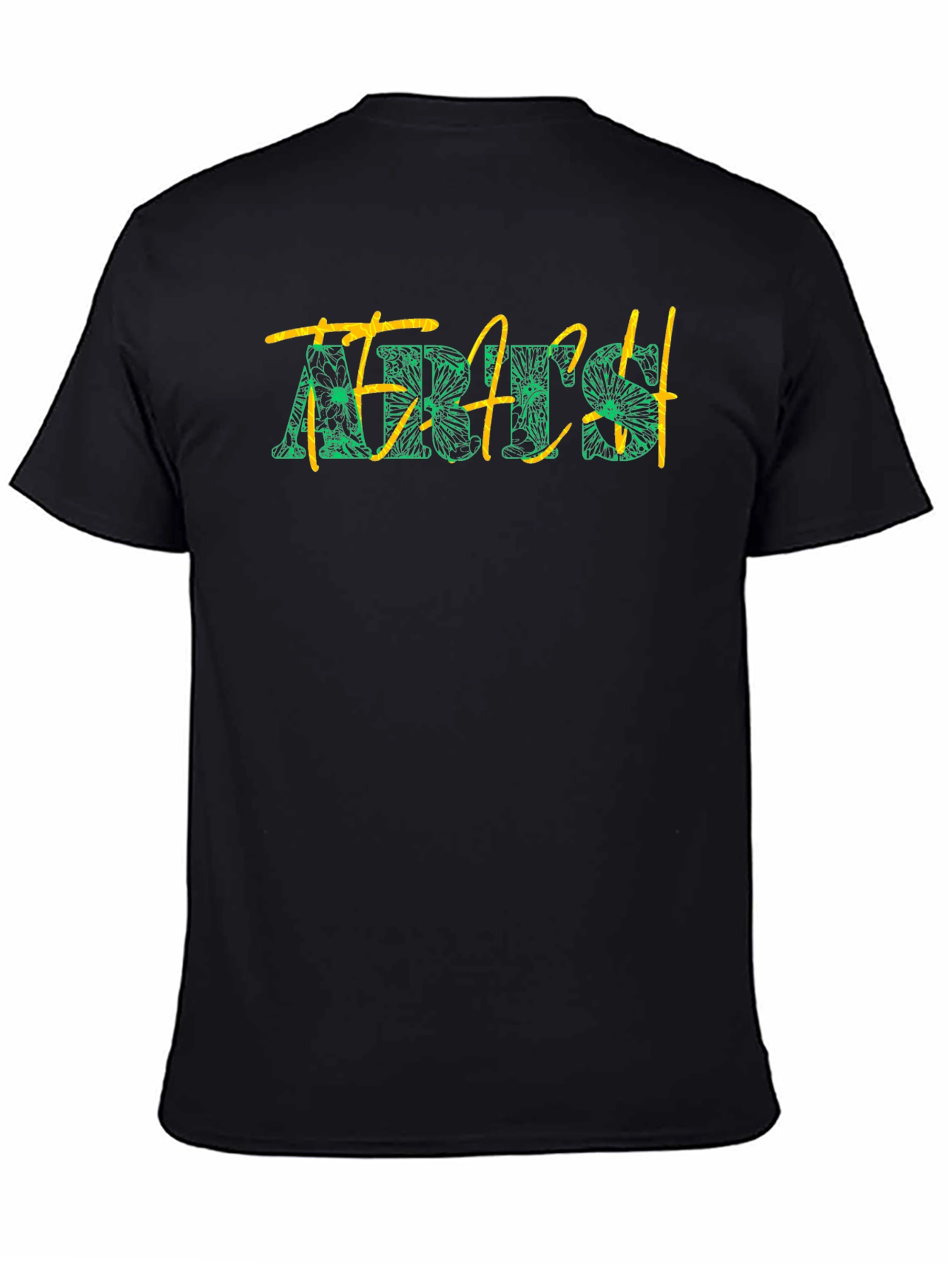 Floral Teach T-Shirt - Black