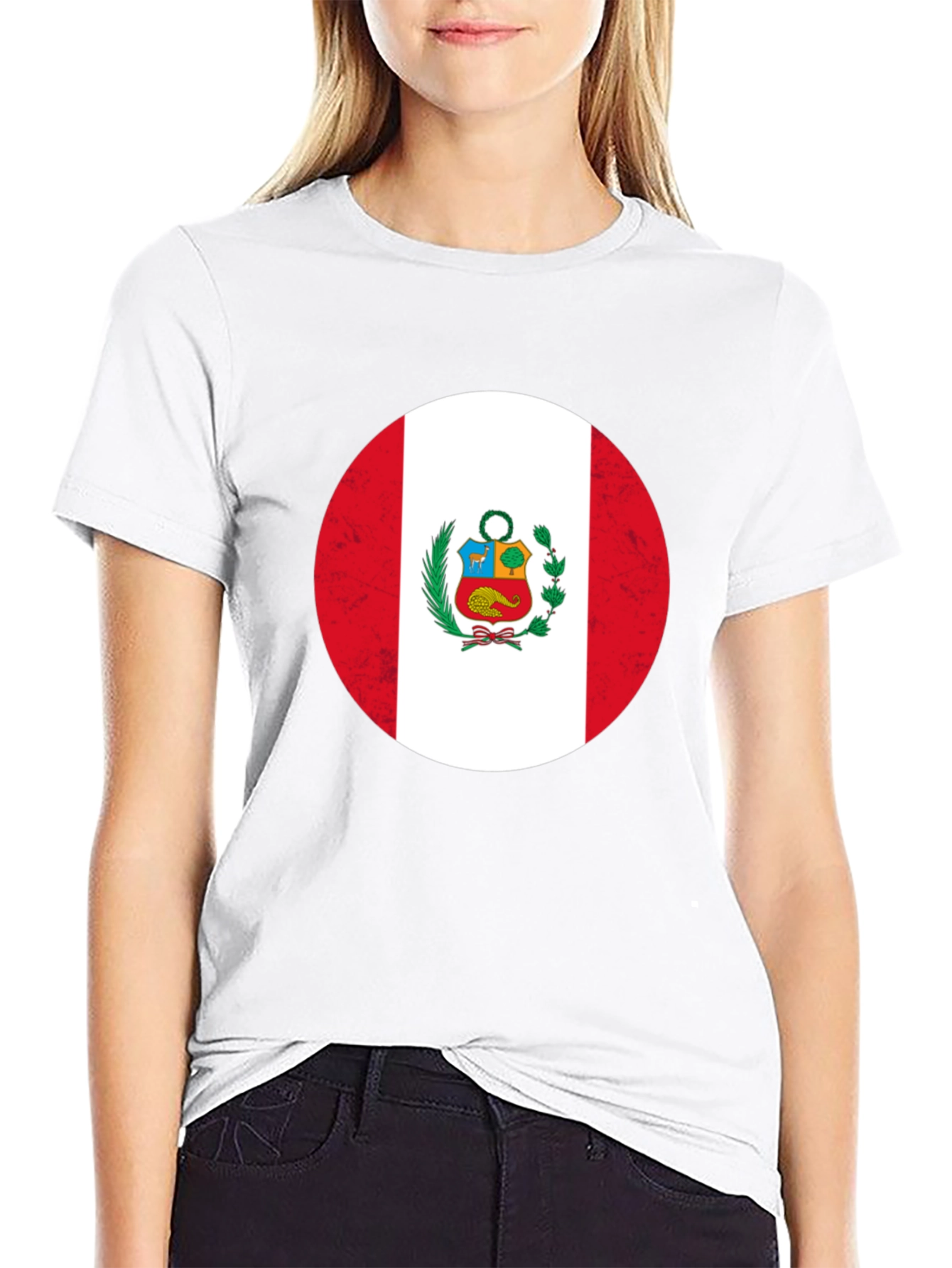 Peru Flag T-Shirt - Black Patriotic Tee