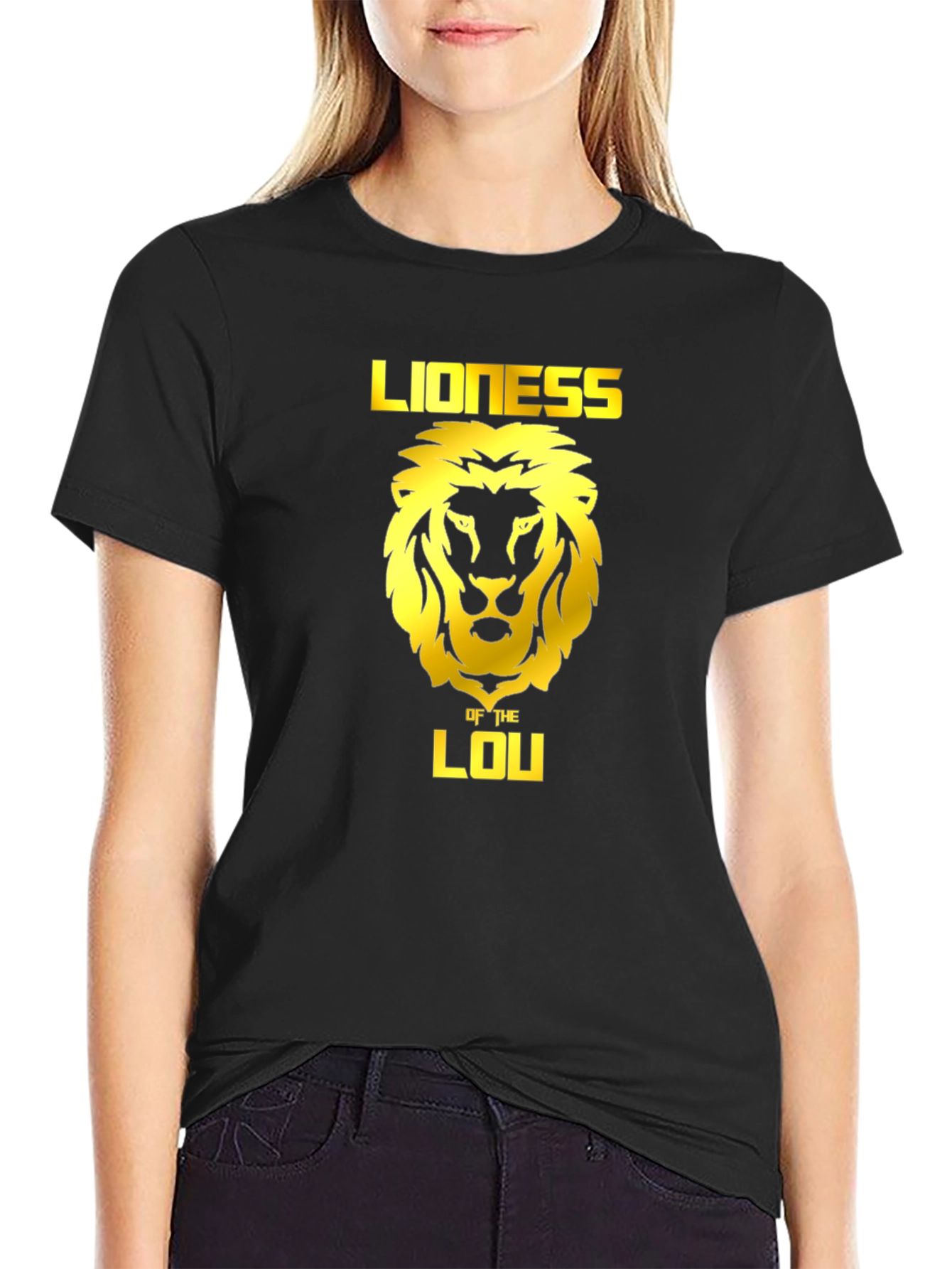 Lioness of the Lou Black T-Shirt - Graphic Tee
