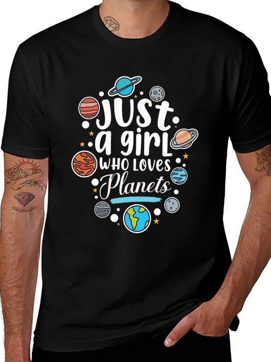 Just a Girl Who Loves Planets T-Shirt