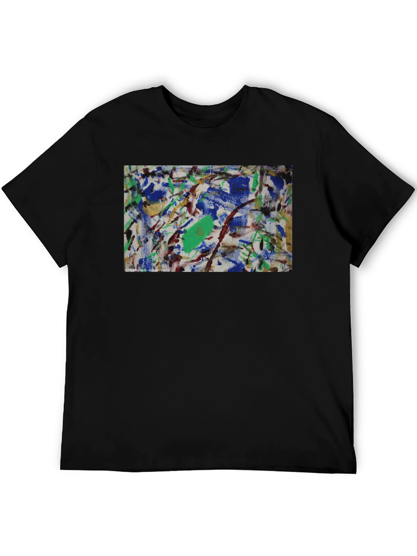 Abstract Art Graphic Tee - Modern Black T-Shirt