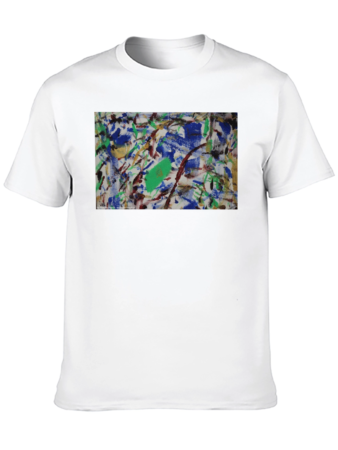 Abstract Art Graphic Tee - Modern Black T-Shirt
