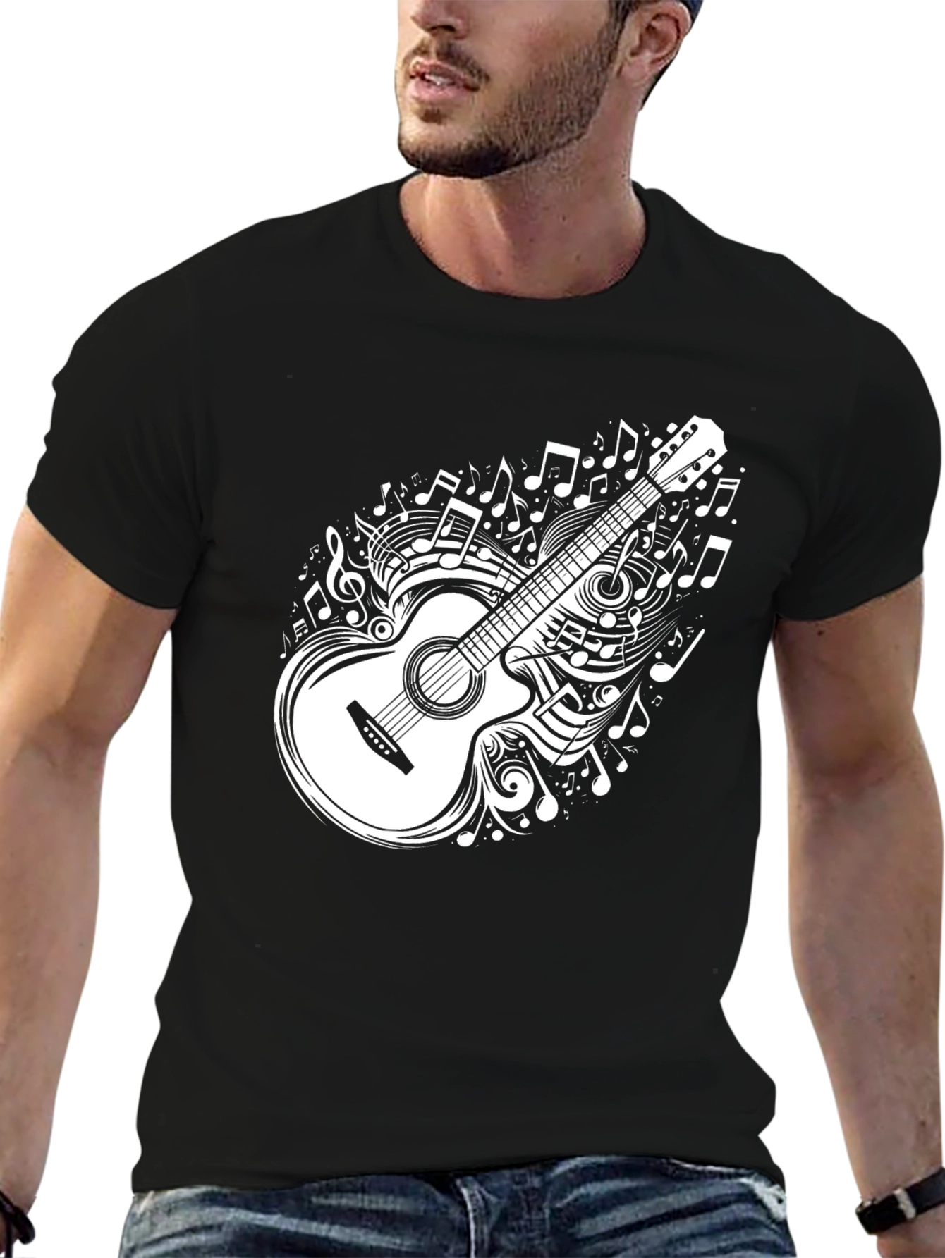 Guitar Music Graphic Tee