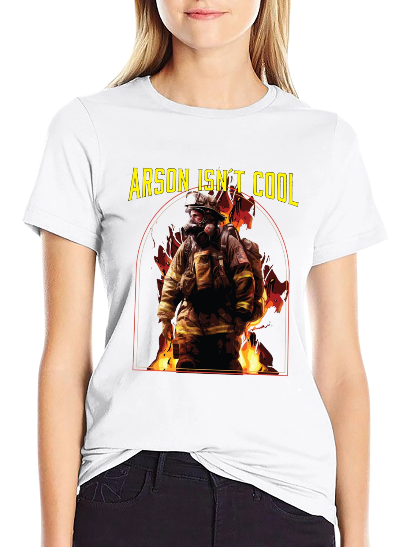 Arson Isnt Cool Firefighter T-Shirt