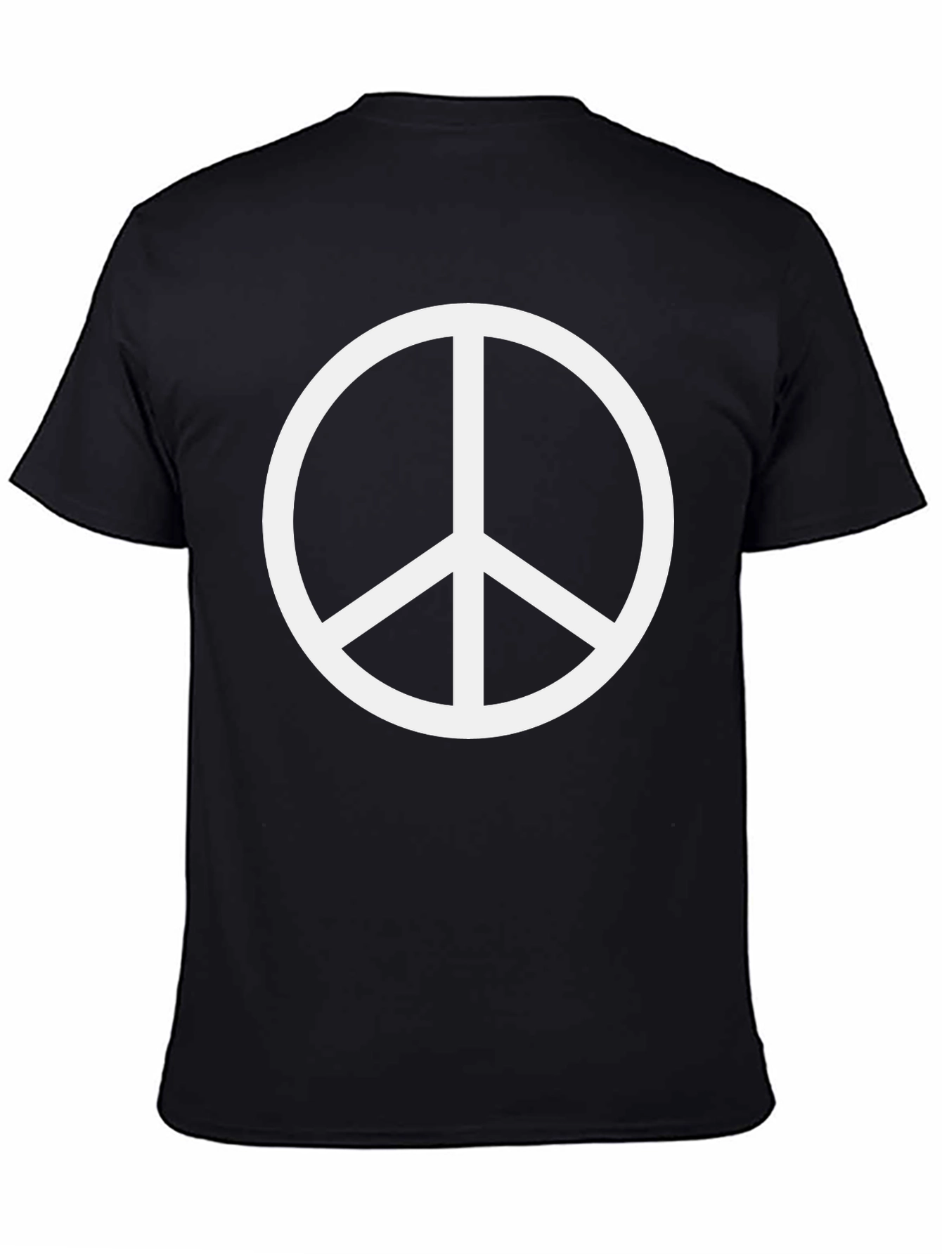 Peace Sign Graphic T-Shirt - Black