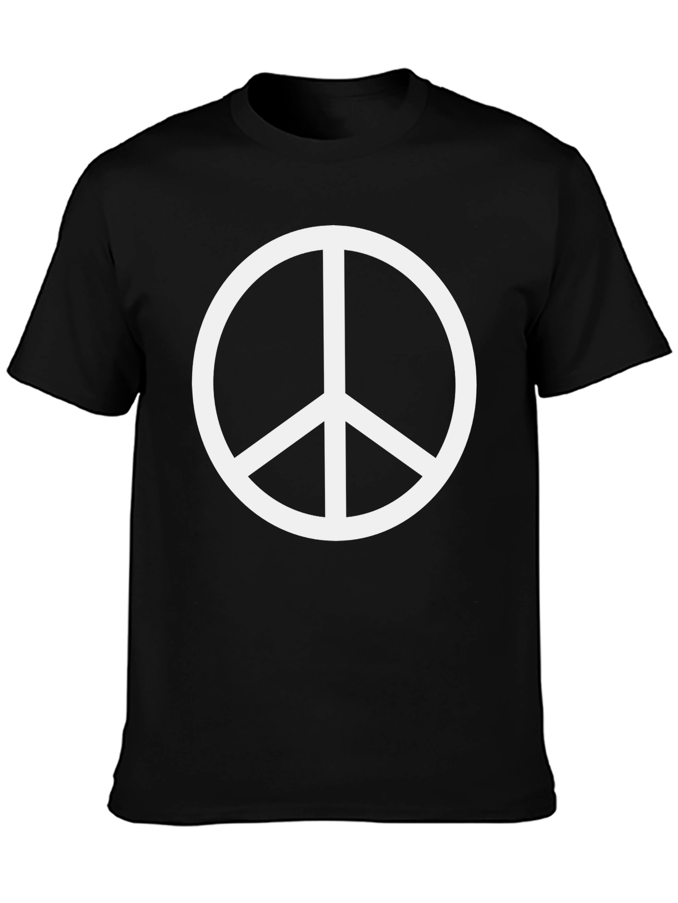 Peace Sign Graphic T-Shirt - Black