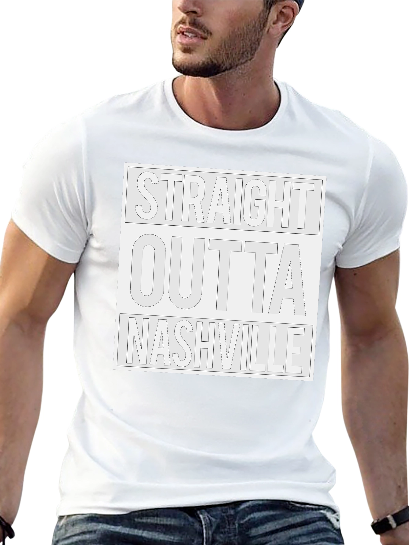 Straight Outta Nashville Graphic Tee - Unisex