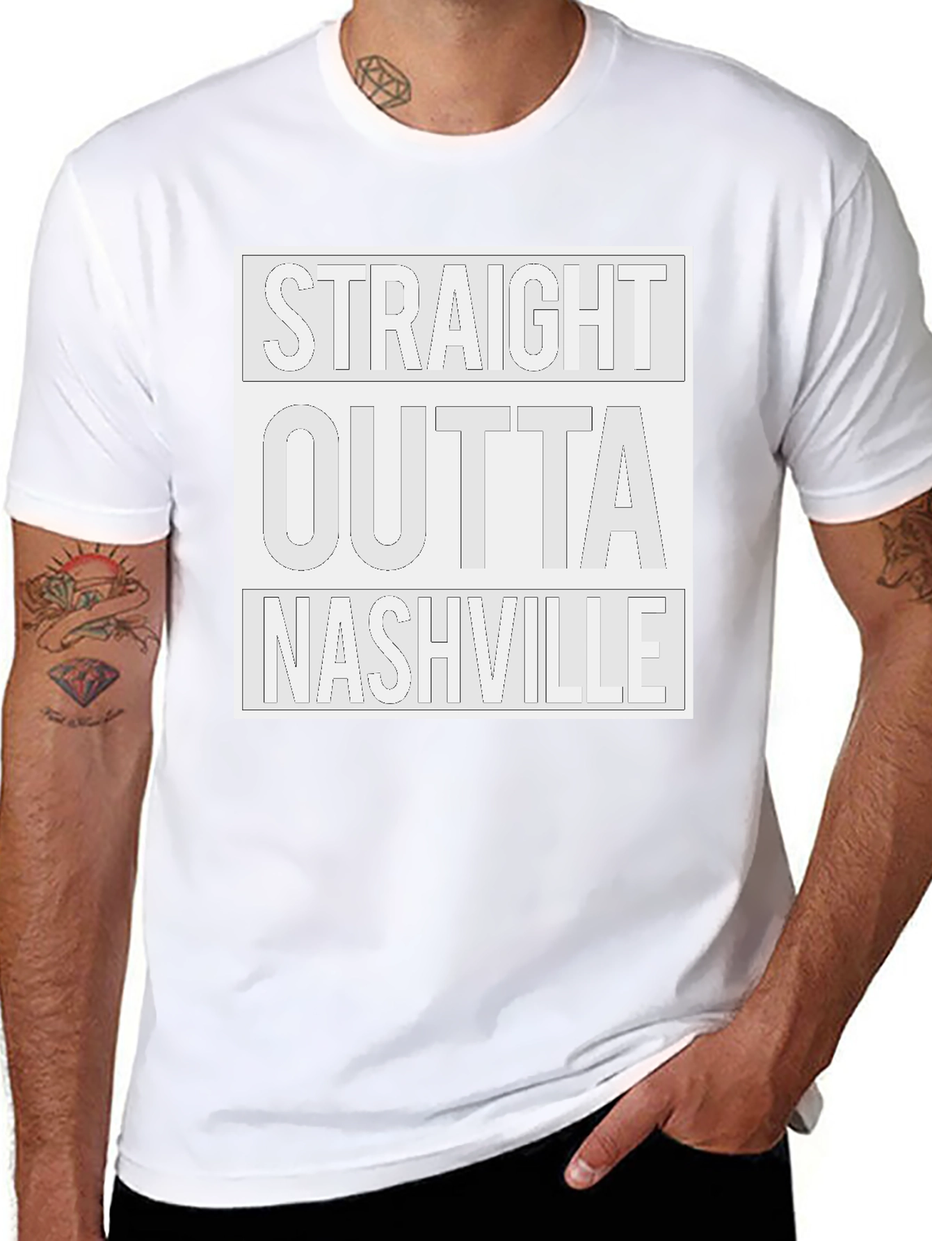 Straight Outta Nashville Graphic Tee - Unisex