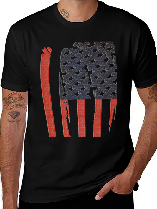 Distressed American Flag Graphic Tee