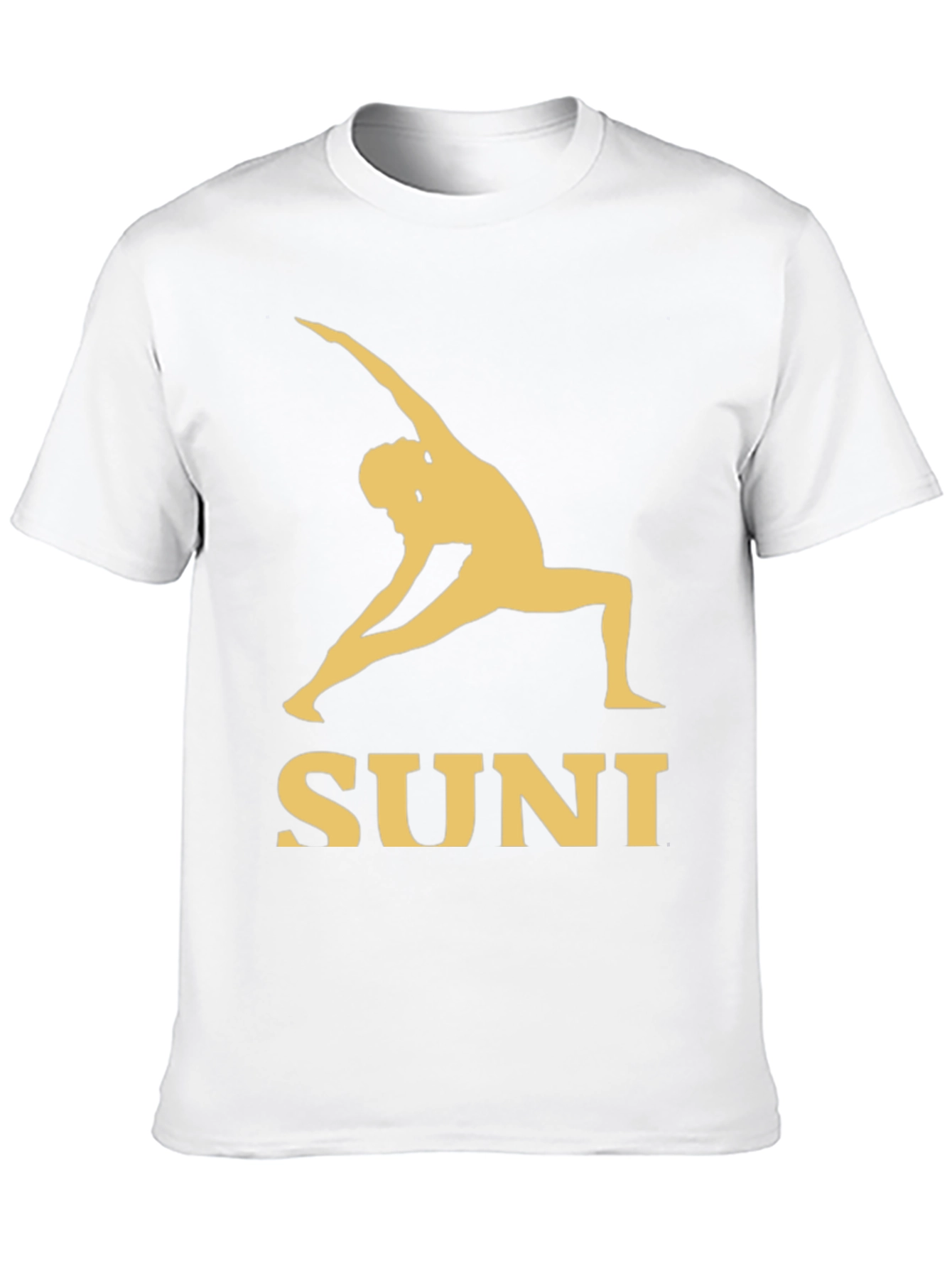 SUNI Yoga T-Shirt - Black Cotton Blend