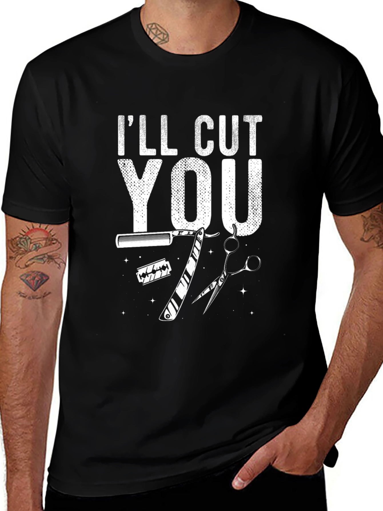 Ill Cut You Barber Graphic T-Shirt