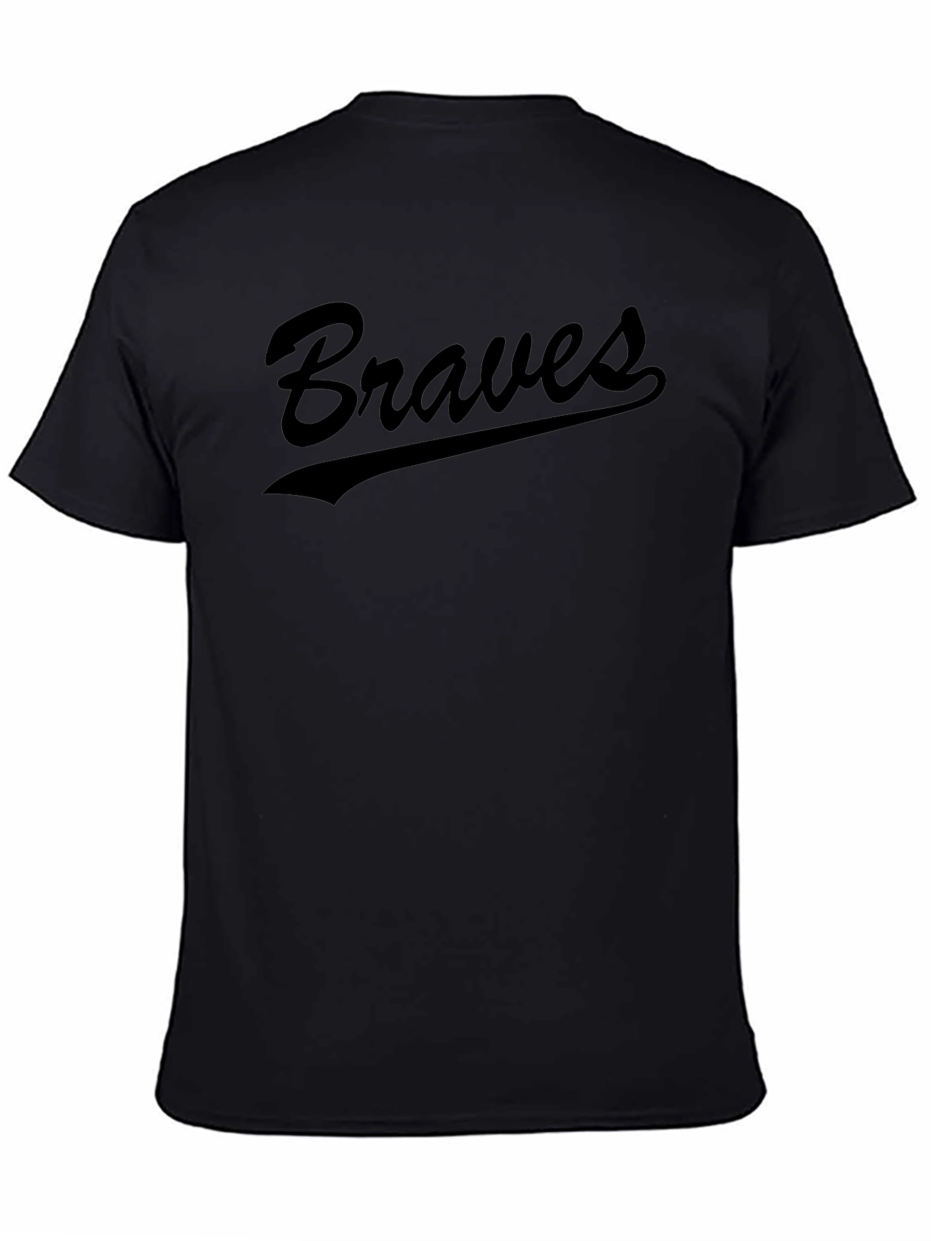 Braves T-Shirt - Black Baseball Fan Apparel
