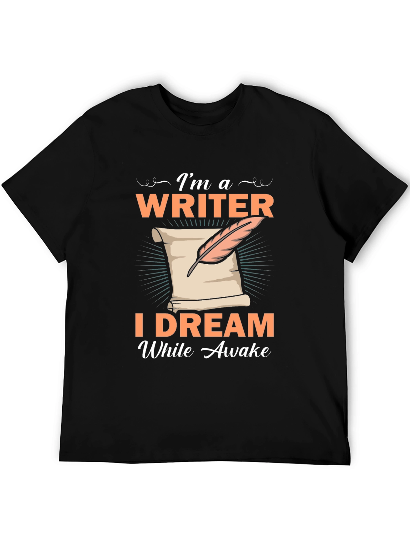 Writer Dreamer Black T-Shirt