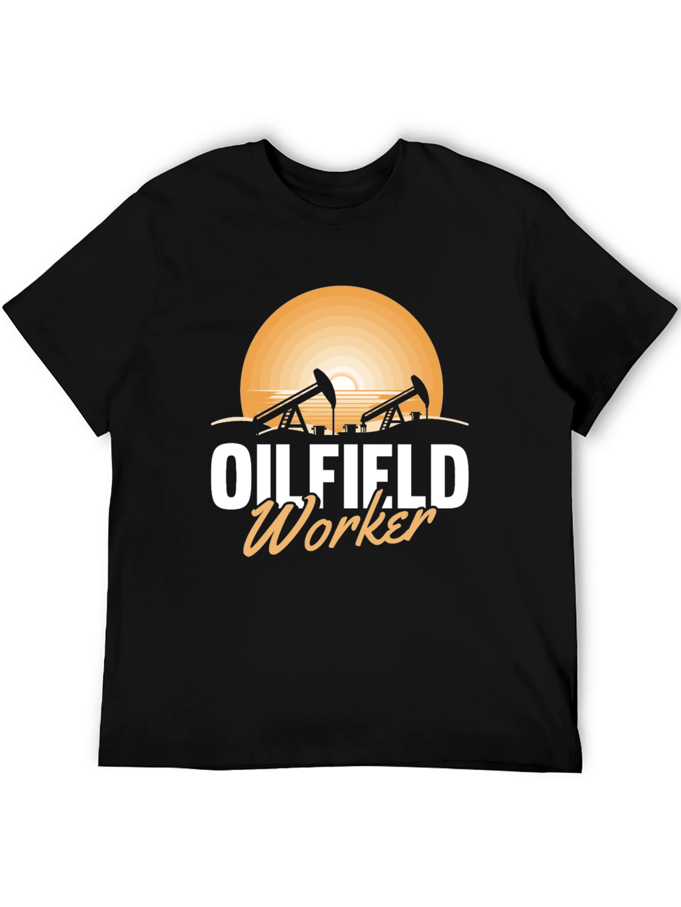 Oilfield Worker T-Shirt - Black Graphic Tee