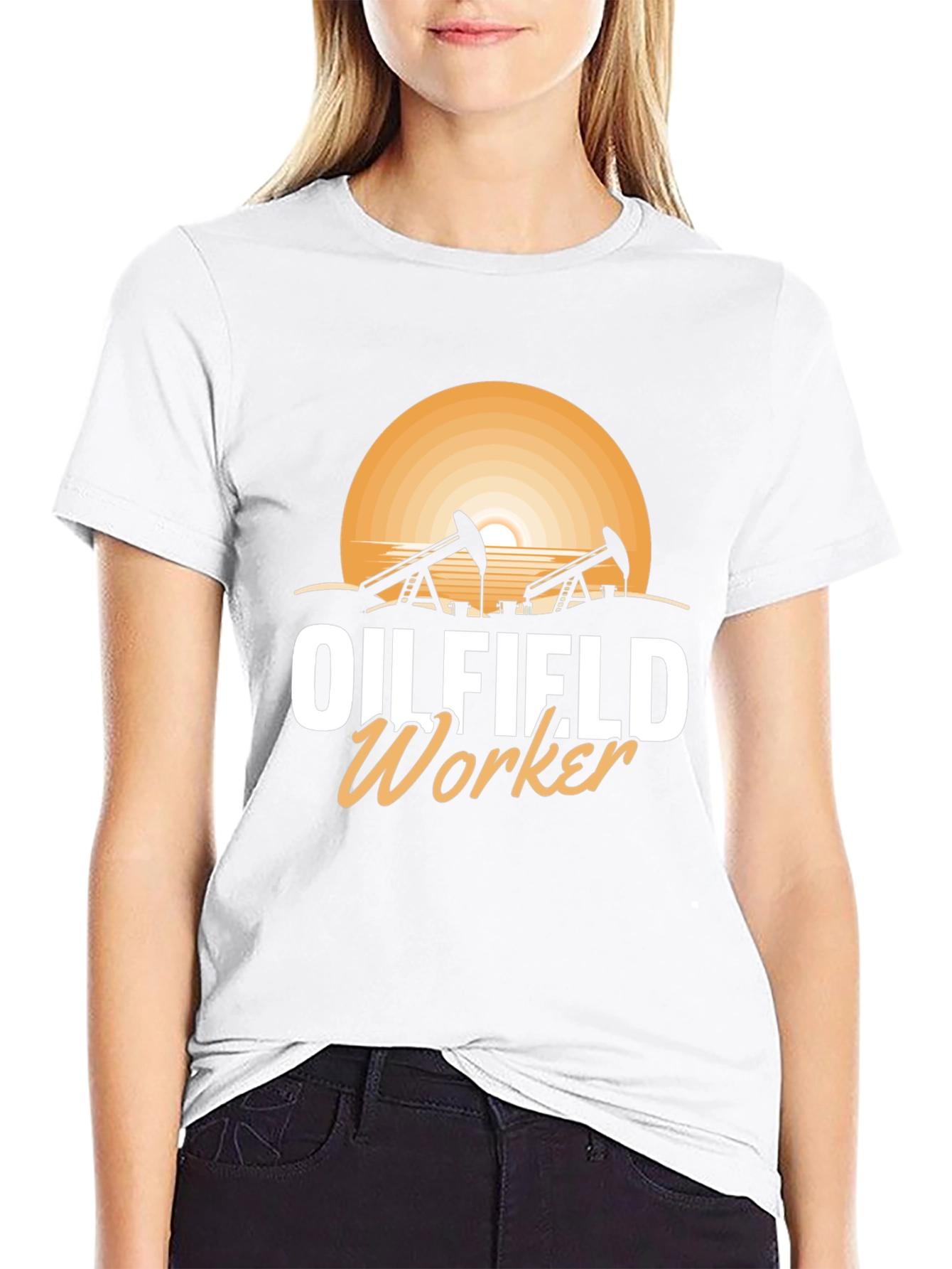 Oilfield Worker T-Shirt - Black Graphic Tee