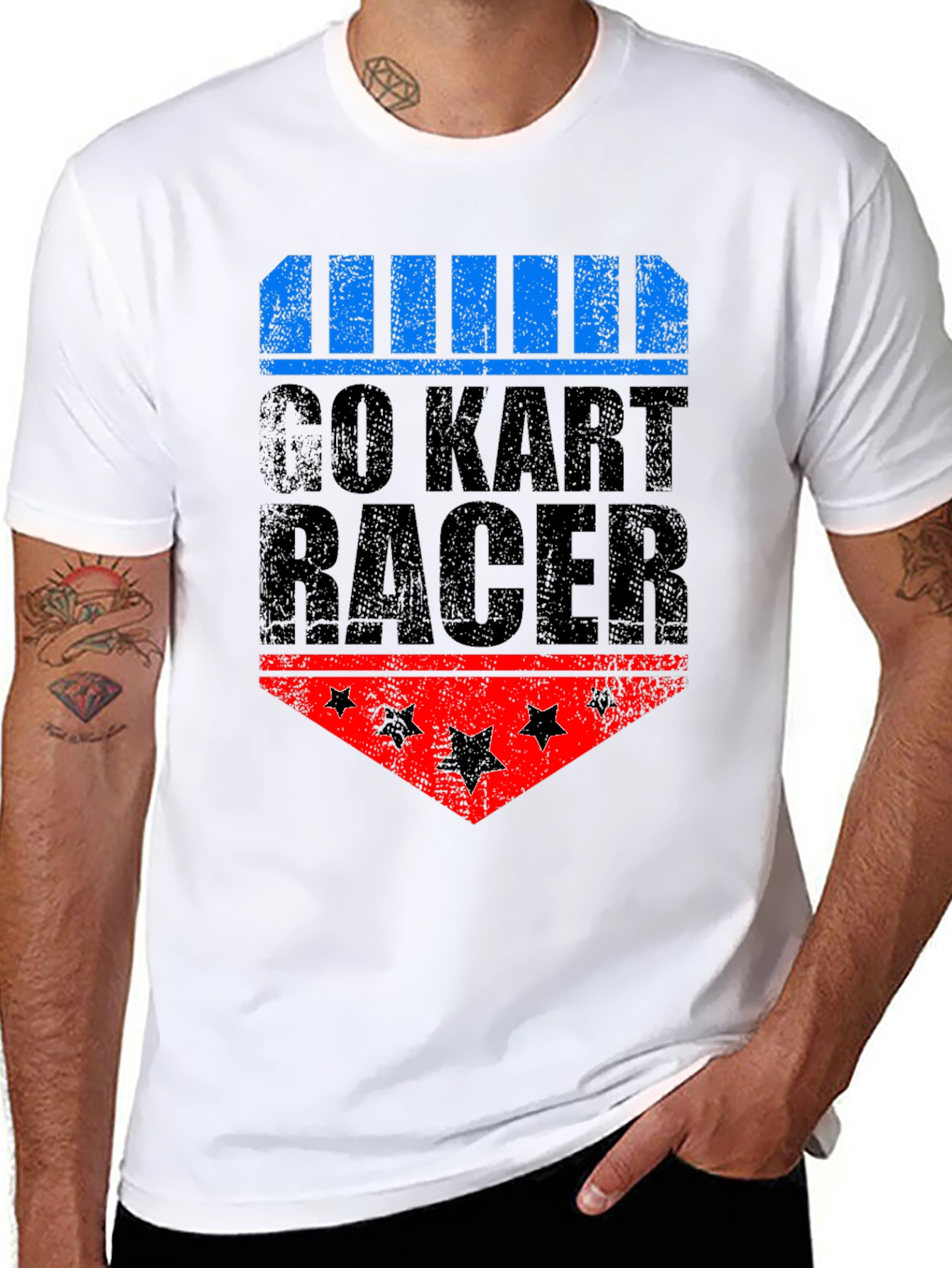 Go Kart Racer Graphic T-Shirt - Cool Racing Tee