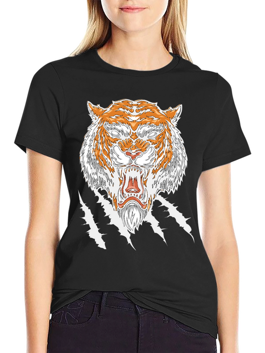 Tiger Graphic Tee - Fierce Animal Print