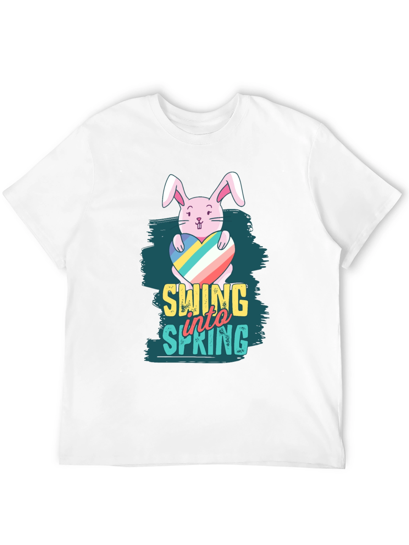 Swing into Spring Easter Bunny T-Shirt