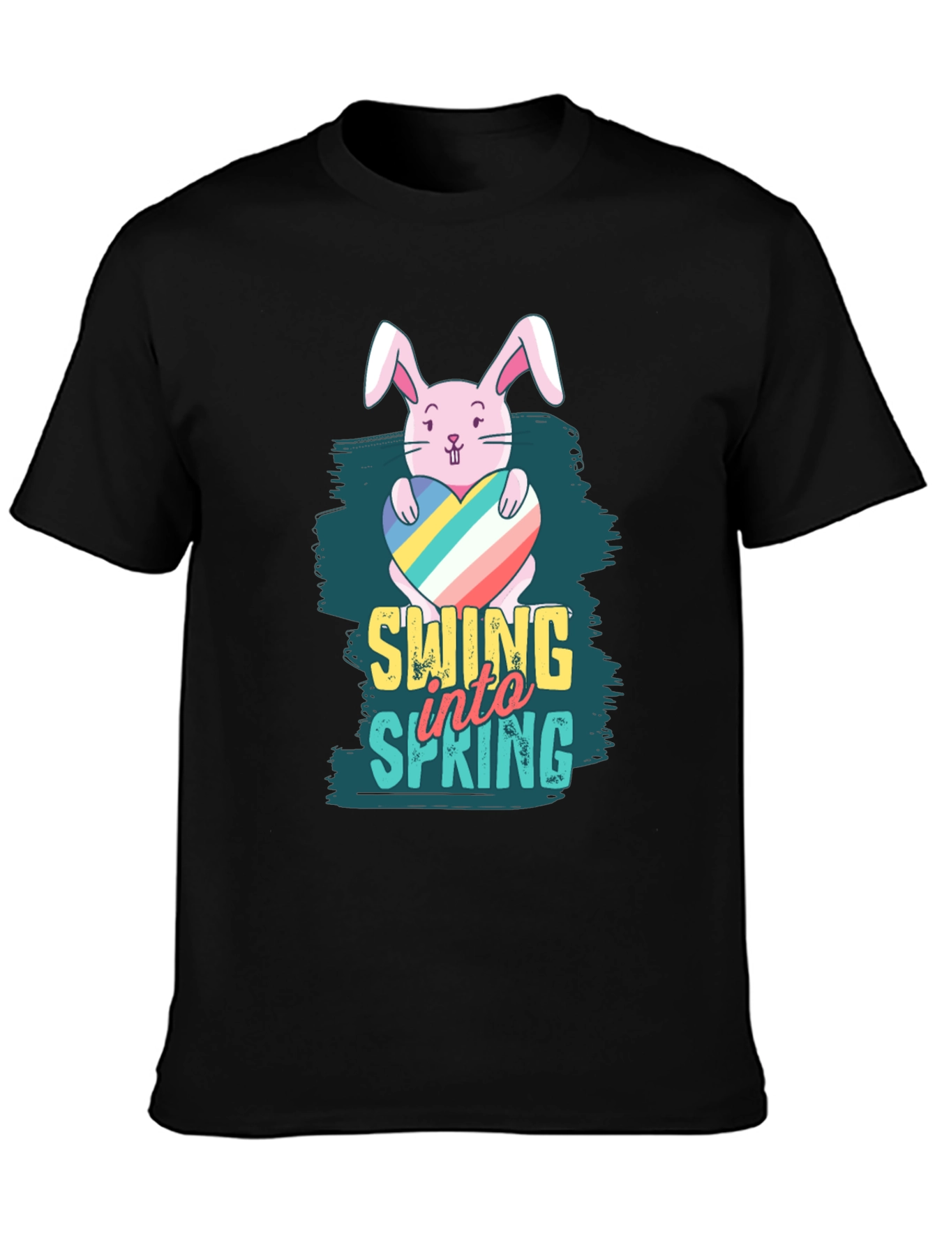Swing into Spring Easter Bunny T-Shirt