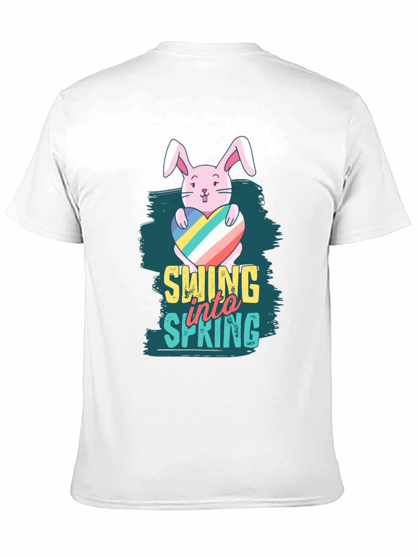 Swing into Spring Easter Bunny T-Shirt
