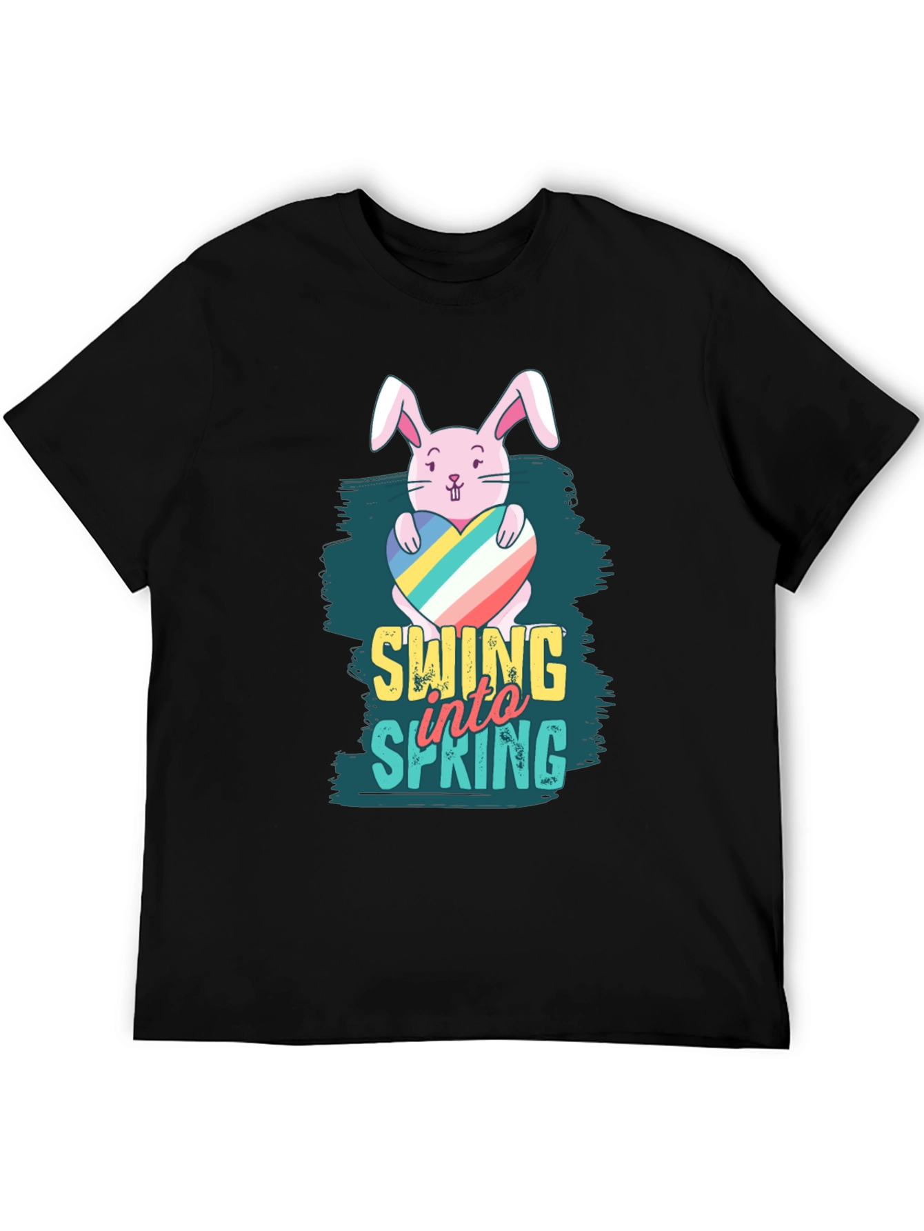 Swing into Spring Easter Bunny T-Shirt